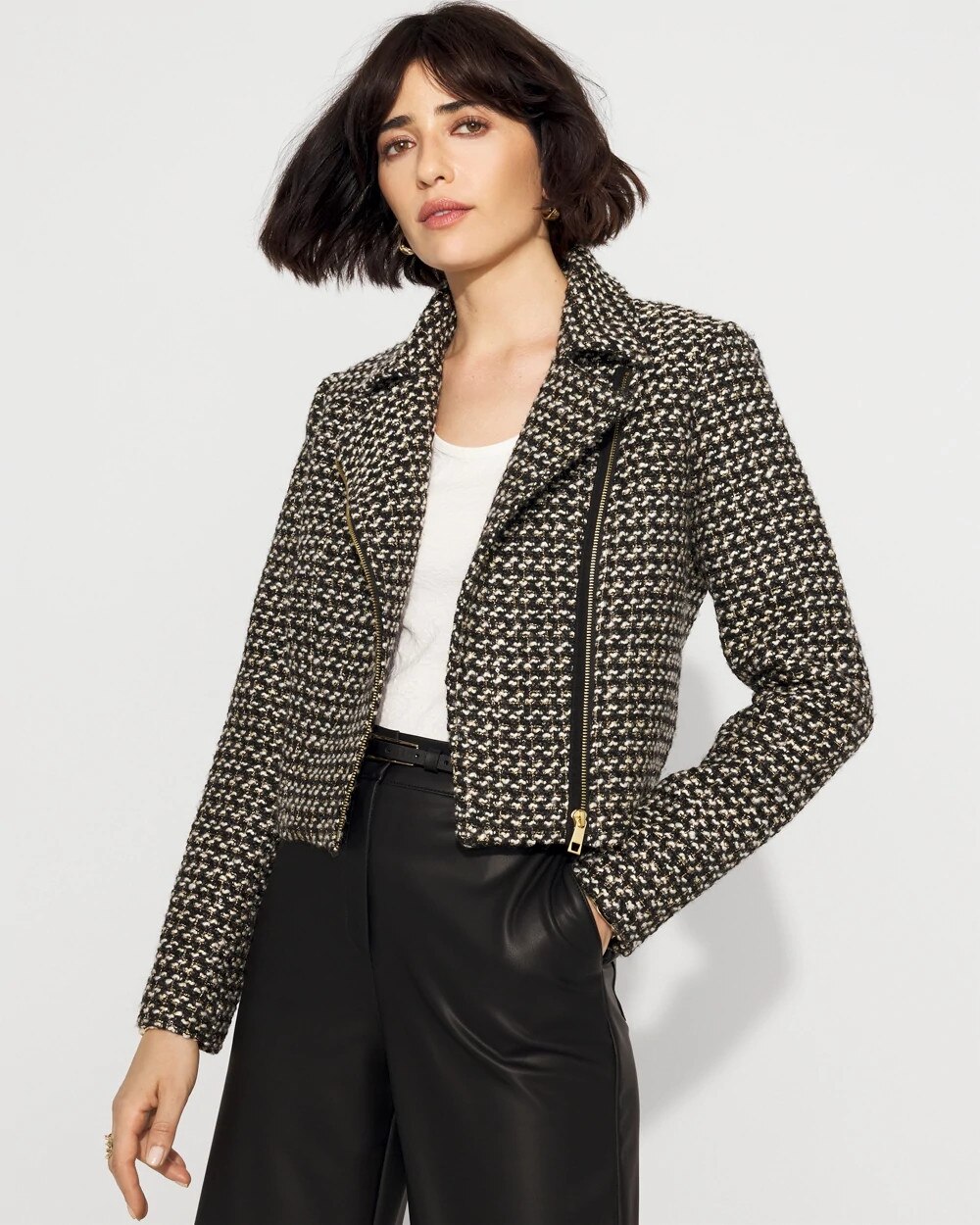 WHBM_Sequin Tweed Moto